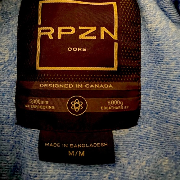 Ripzone Mens Winter Jacket Size Medium Hooded Waterproof Vented Taped Seam - Picture 9 of 13